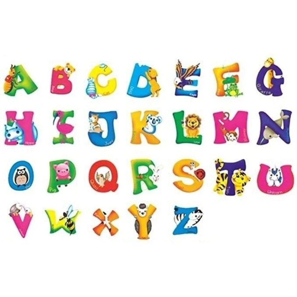 Kids Toddler Nursery Wall Decor Art Removable Decal Stickers Alphabet Animals